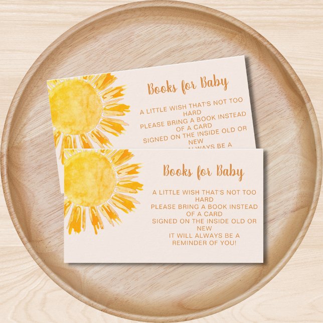 Tarjeta De Recepción Libros para Baby Sunshine Baby Shower (Subido por el creador)