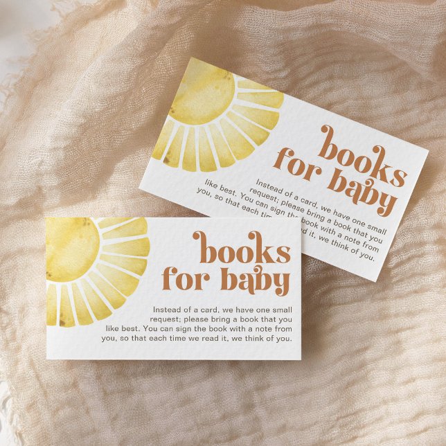 Tarjeta De Recepción Libros para Baby Sunshine Boho Baby Shower (Subido por el creador)
