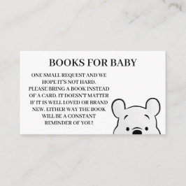 TARJETA DE RECEPCIÓN LIBROS PARA BABY WINNIE