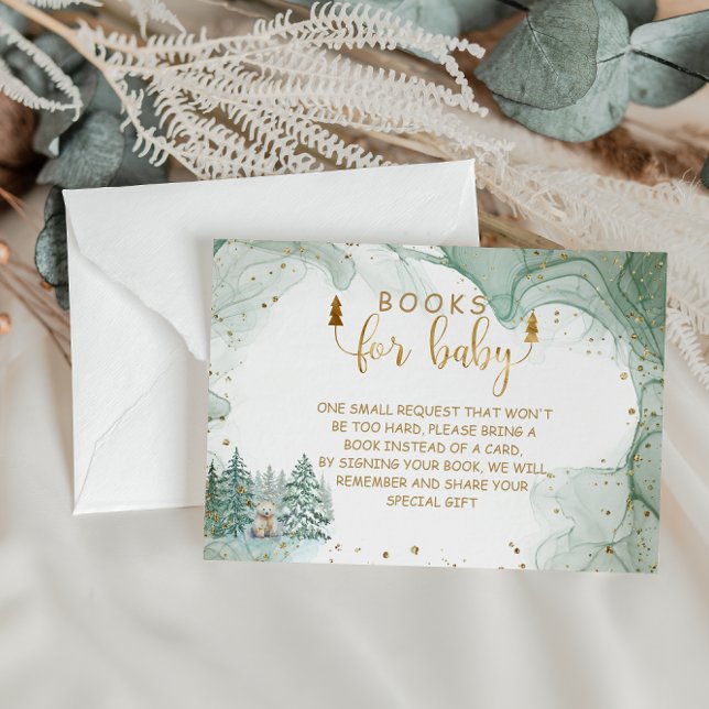Tarjeta De Recepción Libros para Baby Winter Baby Shower (Subido por el creador)