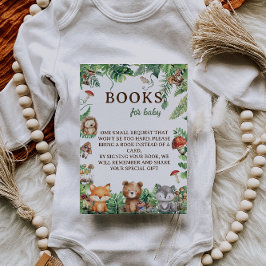 Tarjeta De Recepción Libros para Baby Woodland Ducha Botánica para Bebé