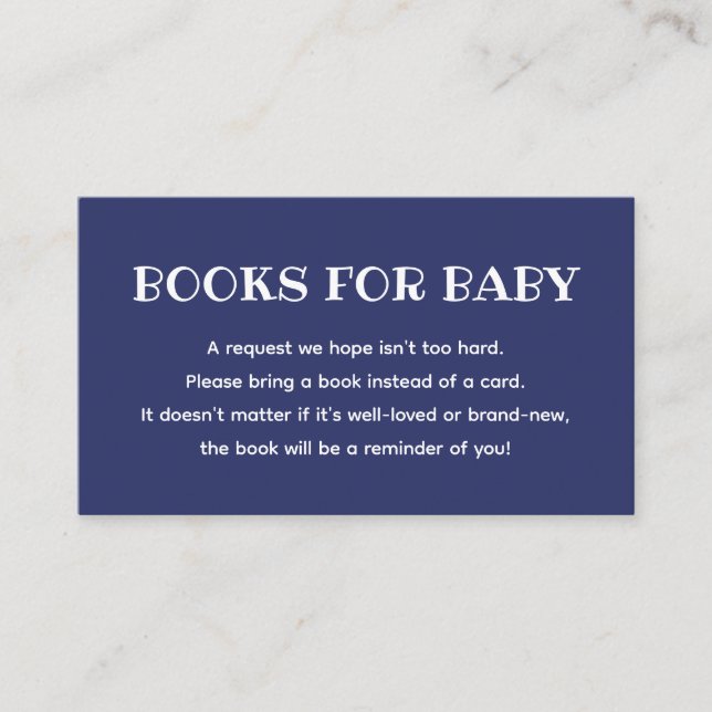 Tarjeta De Recepción Libros Para Bebé 4 De Julio Tema Baby Shower (Anverso)