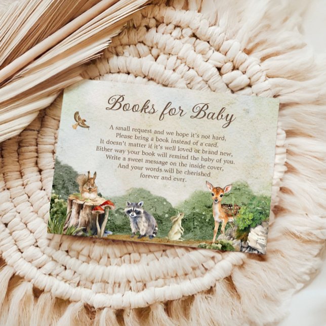 Tarjeta De Recepción Libros para Bebé Animales del Bosque de Madera (Subido por el creador)