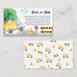 Tarjeta De Recepción Libros para Bebé 'Bebé en Construcción'