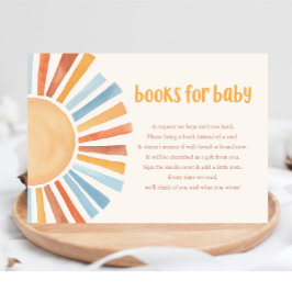 Tarjeta De Recepción Libros para bebé boho sol sol sol ducha bebé