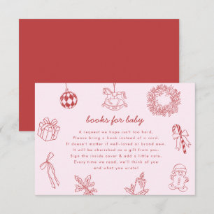Tarjeta De Recepción Libros para bebé caprichoso navidad invierno niña