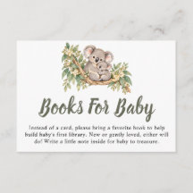 Libros para bebé de koala eucalipto para fiesta de