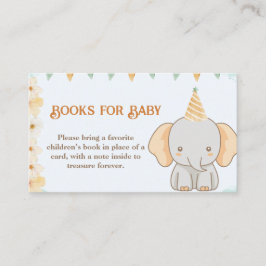 Tarjeta De Recepción Libros para bebé - El cacahuete sueña elefante