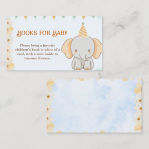 Tarjeta De Recepción Libros para bebé - El cacahuete sueña elefante
