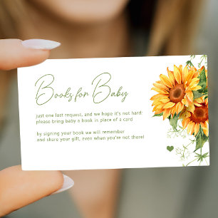 Tarjeta De Recepción Libros para bebé elegante trae un libro en la fies