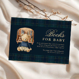 Tarjeta De Recepción Libros para bebé Elegantes de Polo Bear para Baby 