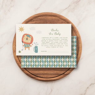 Tarjeta De Recepción Libros para bebé en Baby Shower de Golf Bebé Peque