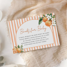 Libros para bebé en Baby Shower de Naranja Cítrico