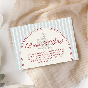 Tarjeta De Recepción Libros para bebé en baby shower del 4 de julio
