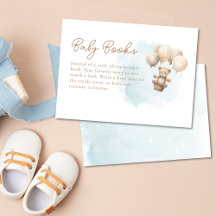 Libros para bebé en baby shower neutrales con oso