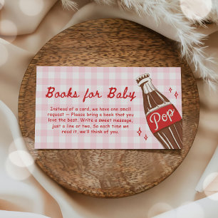 Tarjeta De Recepción Libros para bebé en baby shower She's Ready to Pop
