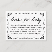 Libros para bebé en la ducha de bebé de Halloween