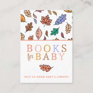 Tarjeta De Recepción Libros para bebé en la ducha de bebé Enamorarse