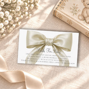 Tarjeta De Recepción Libros para bebé en la fiesta de baby shower con l