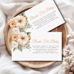 Tarjeta De Recepción Libros para bebé en la fiesta floral de pequeña ca