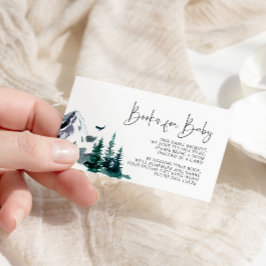 Tarjeta De Recepción Libros para bebé en las montañas de invierno