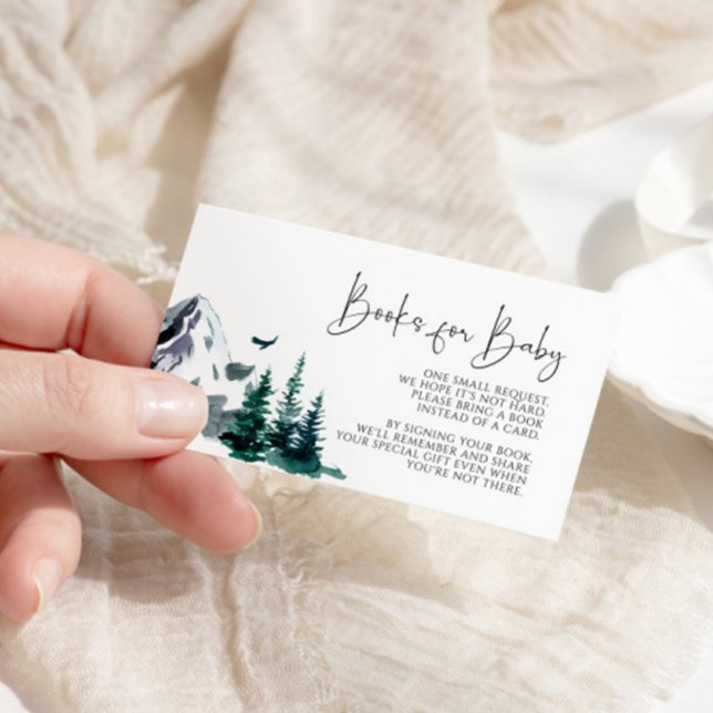 Tarjeta De Recepción Libros para bebé en las montañas de invierno (Subido por el creador)