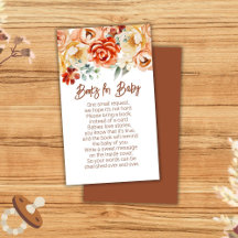 Libros para bebé en tonos beige rojizo con flores