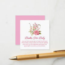 libros para bebé, fiesta de té chica ducha de bebé