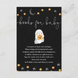 Tarjeta De Recepción Libros para bebé Halloween ducha de bebé fantasma