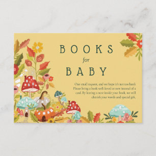 Tarjeta De Recepción Libros para bebé hongos y calabazas de otoño
