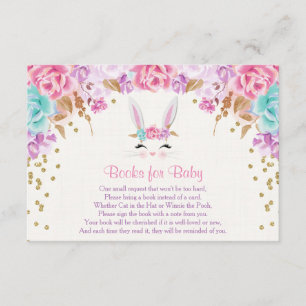 Tarjeta De Recepción Libros para bebé, inserts de solicitud de libro de