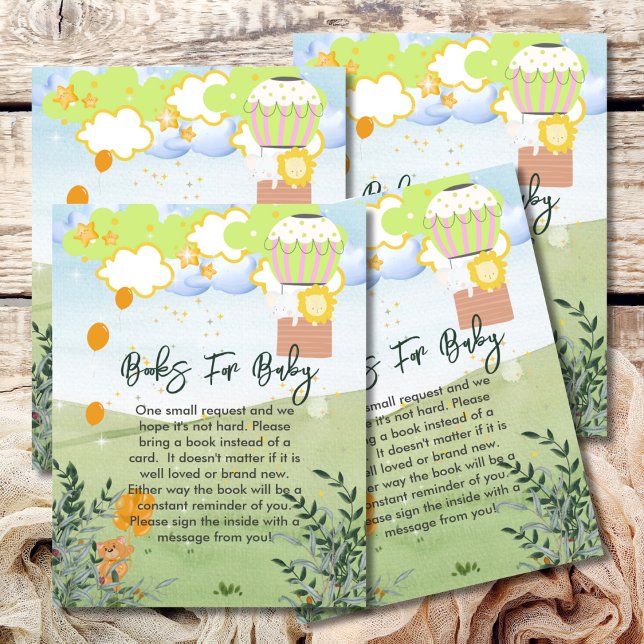 Tarjeta De Recepción Libros Para Bebé La Aventura Comienza Globo De Air (Subido por el creador)