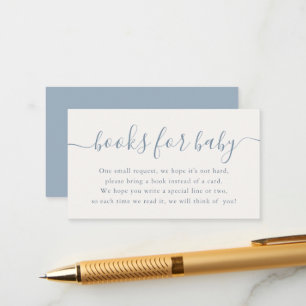 Tarjeta De Recepción Libros para bebé niño para Baby Blue