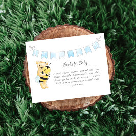 Tarjeta De Recepción Libros para bebé niño Teddy Bear y Bee