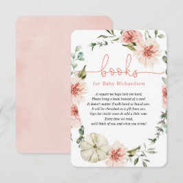 Tarjeta De Recepción Libros para bebé otoño calabaza vegetación bebé du