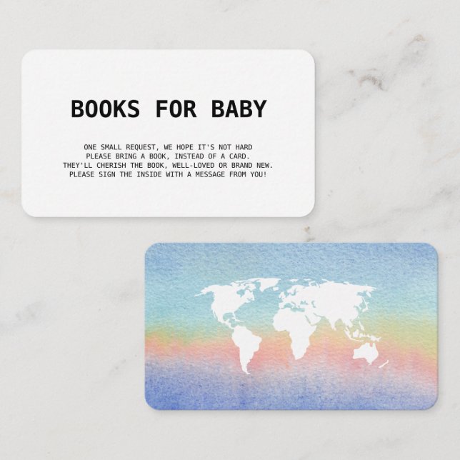 Tarjeta De Recepción Libros para bebé: Pasaporte de abordaje (Anverso / Reverso)