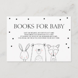 Tarjeta De Recepción Libros para bebé Trae un libro Woodland Animals Fo