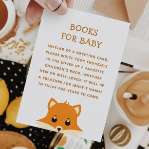 Tarjeta De Recepción Libros para bebé. Traer una solicitud de libro ani