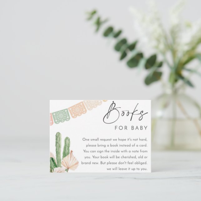Tarjeta De Recepción Libros para bebés (Anverso de pie)