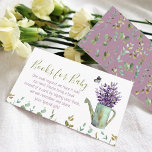 Tarjeta De Recepción Libros Para Bebés Acuarela Vintage<br><div class="desc">Rústica lata de agua vintage,  lavanda y eucalipto tarjeta de caja para la ducha de bebé. Perfecto para duchas de primavera,  verano y otoño</div>