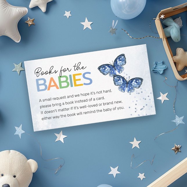 Tarjeta De Recepción Libros para bebés Butterflies Blue Butterflies Duc (Subido por el creador)