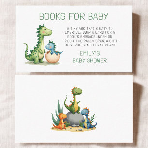 Tarjeta De Recepción Libros Para Bebés Cute Dinosaurios Ducha De Agua