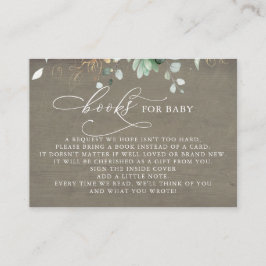 Tarjeta De Recepción Libros Para Bebés De Flores Rosa