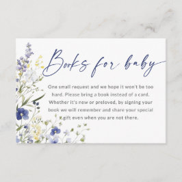 Tarjeta De Recepción Libros Para Bebés En Bloom Spring Floral Baby Show