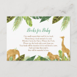 Tarjeta De Recepción Libros para bebés, insertos de solicitud de libro