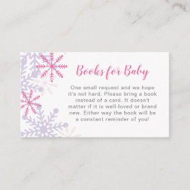 Tarjeta De Recepción Libros para bebes invierno maravilla Baby Shower P