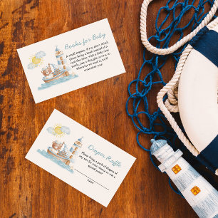 Tarjeta De Recepción Libros Para Bebés Náuticos De Agua De Oso