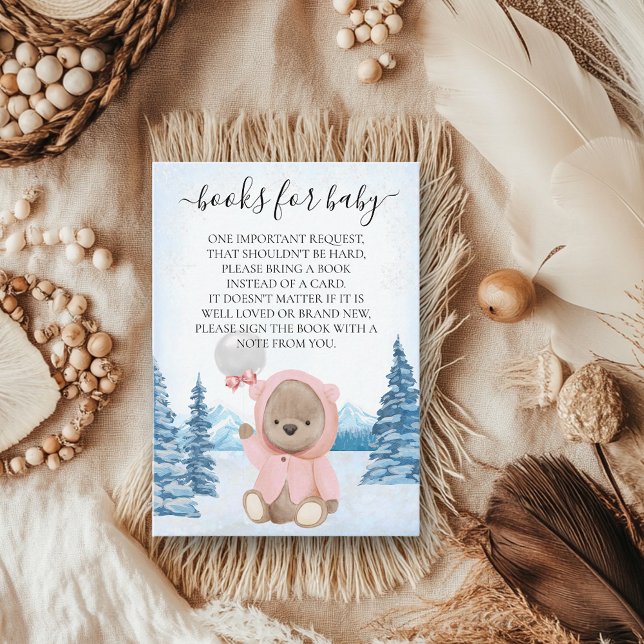 Tarjeta De Recepción Libros para bebes Navidades de osito de peluche (Subido por el creador)