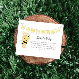 Tarjeta De Recepción Libros para bebés Oso de Teddy y Abeja