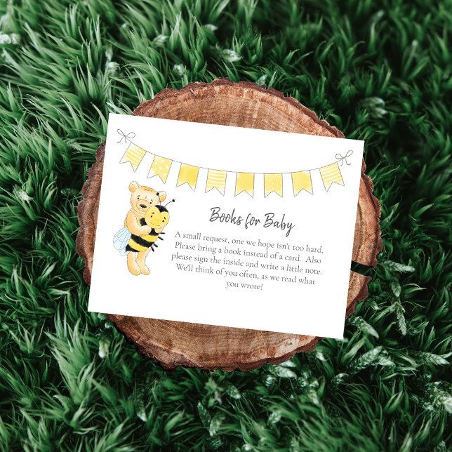 Tarjeta De Recepción Libros para bebés Oso de Teddy y Abeja (Subido por el creador)